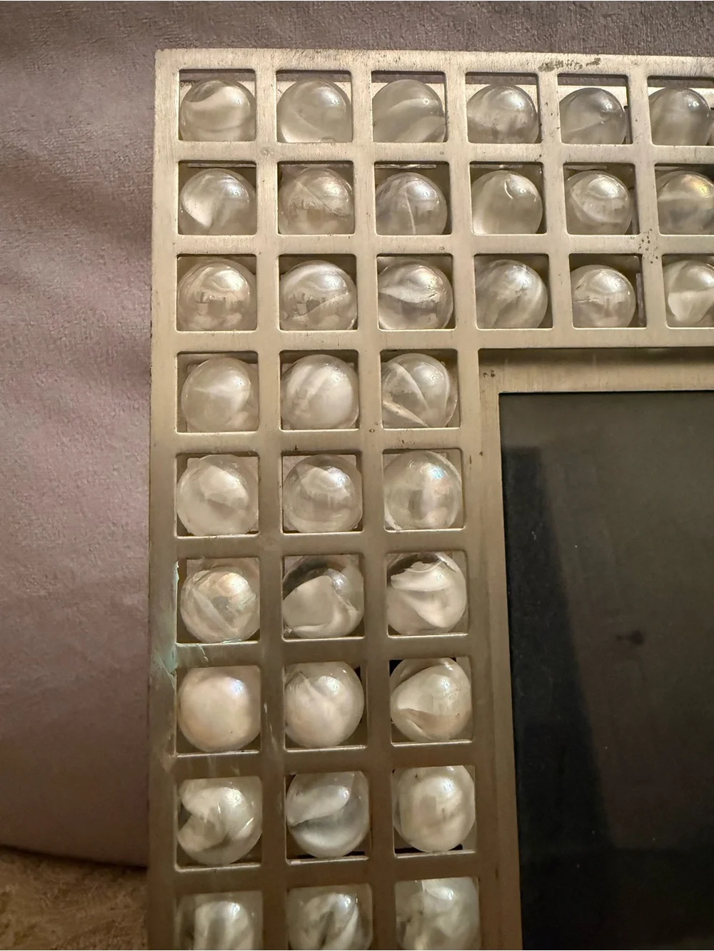 David Howell Kinetic Marble Picture Frame CBS Designs Interactive Photo Frame